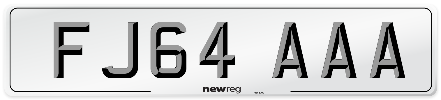 FJ64 AAA Number Plate from New Reg